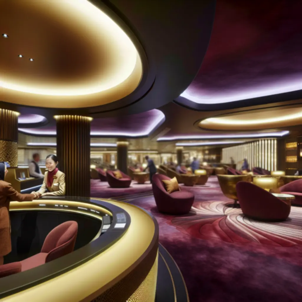 Ekskluzywna sala Grand Win Resort przygotowana na wieczór kasynowy