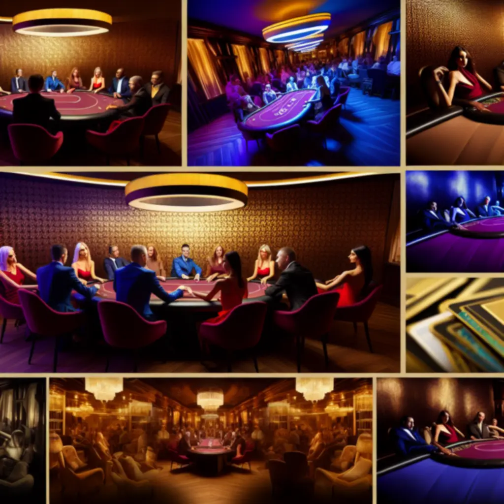 Elegancki stół pokerowy podczas wieczoru w Grand Win Resort